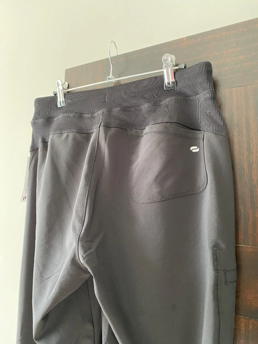 Infinity Scrub Pants Women’s M Black Stretch Drawstring Medical Uniform - Picture 8 of 11
